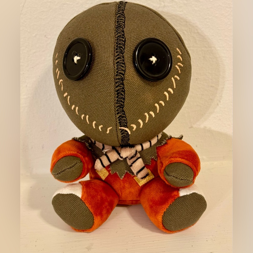 Trick 'r Treat Sam Funny 7.5" Plush Toy Halloween Pumpkin Man Stuffed Doll